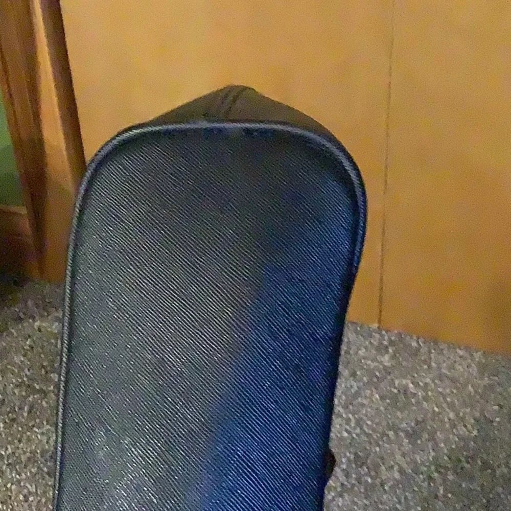 Rampage black vegan leather tote, EUC